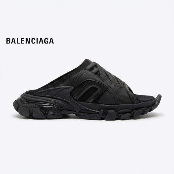 Balenciaga Track Slide Sandals in black
