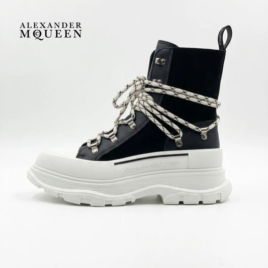 alexander mcqueen tread slick - black&white